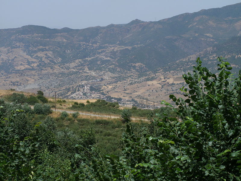 Le village de Tamesguida vu de Tibhirine.
